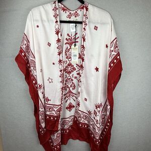 Idyllwind‎ Miranda Lambert Lightweight  Shawl Red/White Festival Western NWT